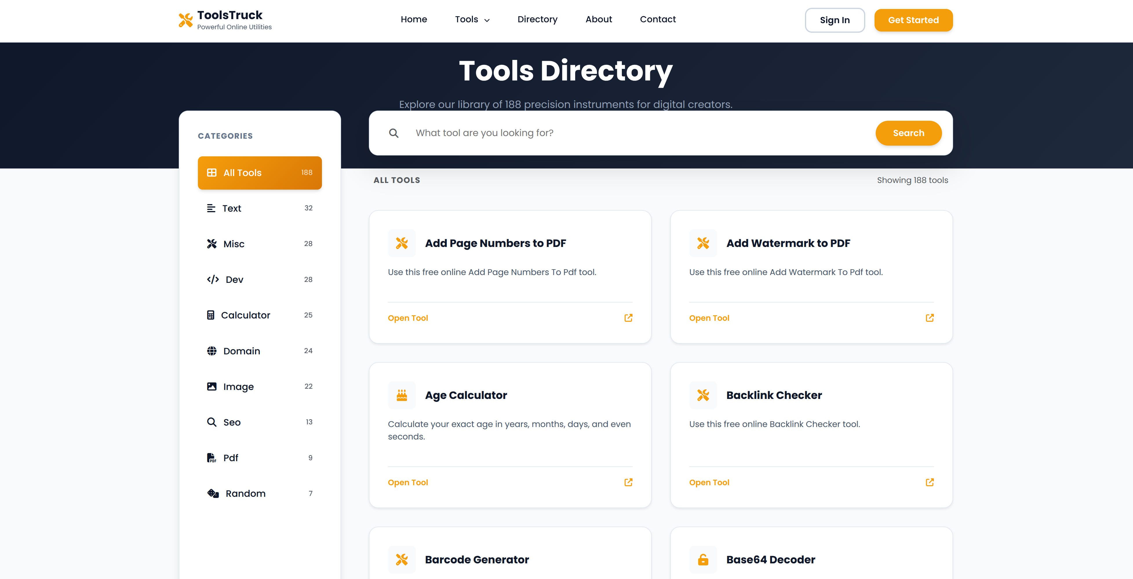 ToolsTruck Web Platform